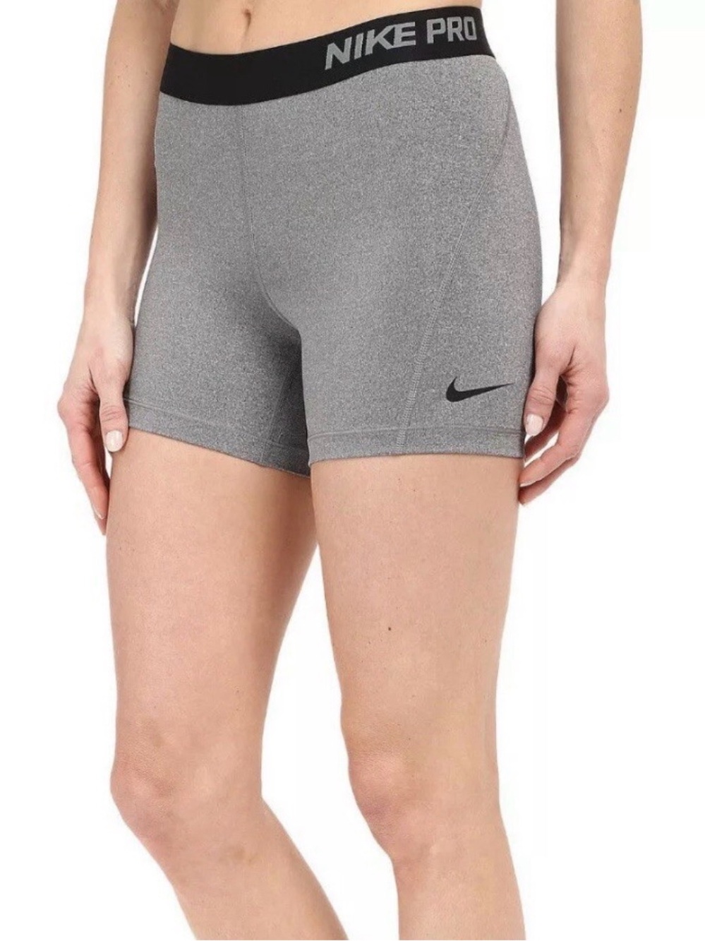 Nike Pro Women's Gray Compression Shorts Sz Medium